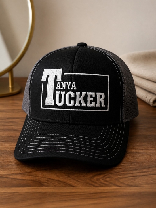 Richardson Accessories - Tanya Tucker Black Trucker Cap